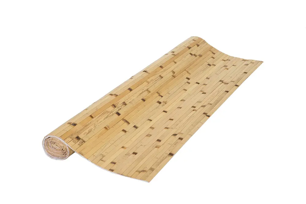 natural burnt bamboo paneling roll
