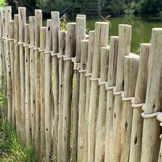 eucalyptus fencing outdoors
