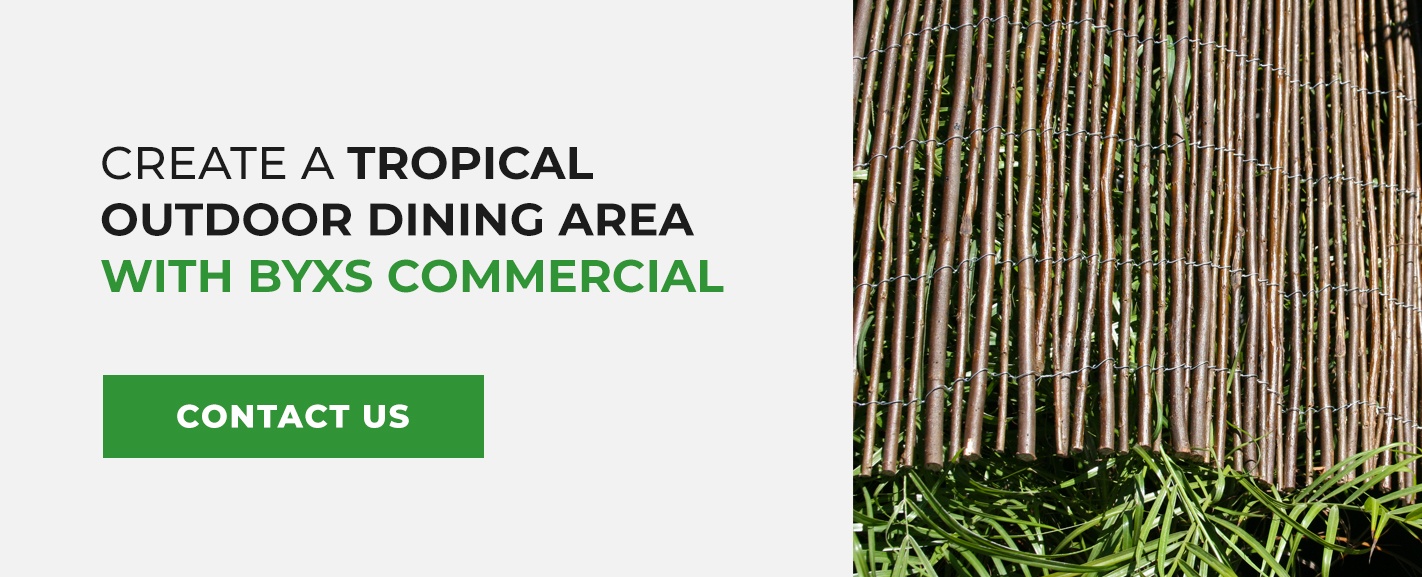 Create a Tropical Outdoor Dining Area With World Environments