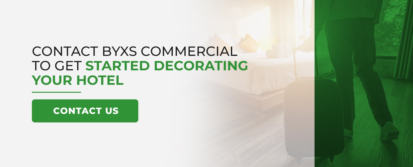 Contact World Environments to Get Started Decorating Your Hotel